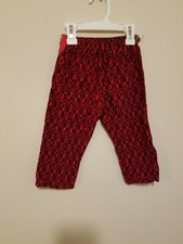 Vintage 1960s Playing Card Corduroy Pants Toddler Kids Hearts Clubs