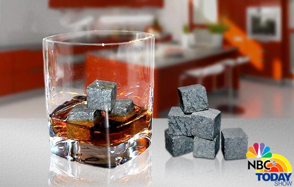 10 piezas PIEDRAS DE WHISKY - Hechas en EE. UU. ¡La piedra auténtica lo mantiene frío! Foto 4 de 4