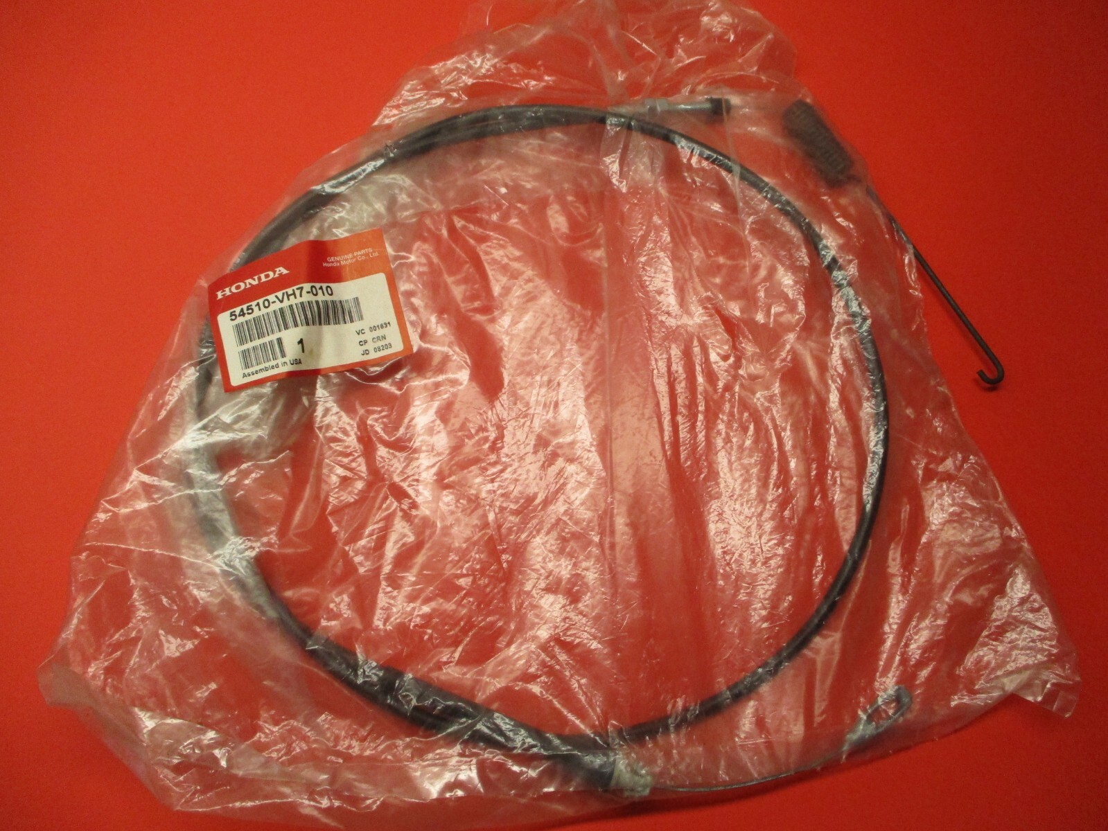 NOS OEM NEW ORIGINAL HONDA HRX217 CLUTCH CABLE 54510VH7010 eBay