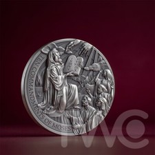The Ten Commandments of Moses Bible Stories 2 oz Silver Coin CFA Cameroon 2024