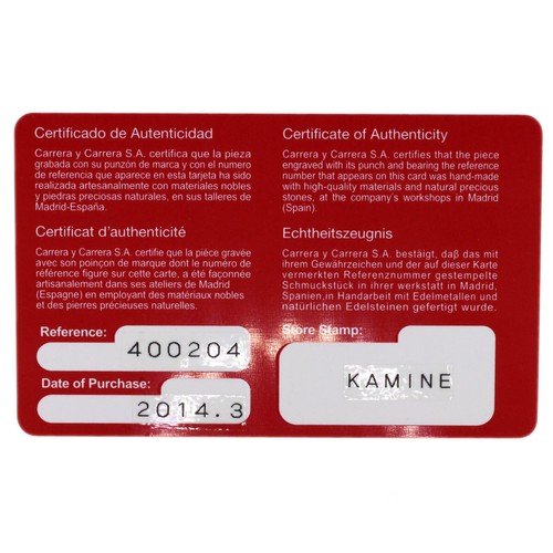 Collar Carrera y Carrera Ángel motivo cinta oro amarillo K18 - Imagen 9 de 10