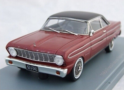1964 FORD FALCON SPRINT DARK RED BLACK ROOF NEO 45674 1:43 USA CAR
