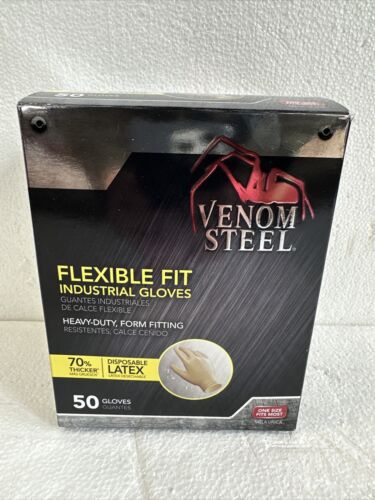 50er-Pack Venom Steel flexible Passform Industrie Latex Handschuhe (Einheitsgröße) - Bild 2 von 4