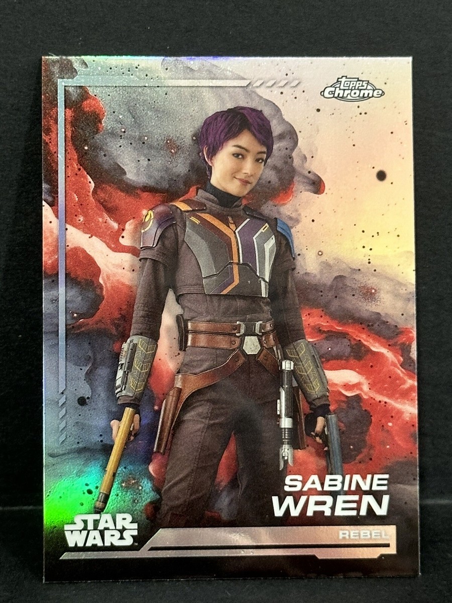 topps chrome スターウォーズ 直筆サインカードサビーヌ・レン スター