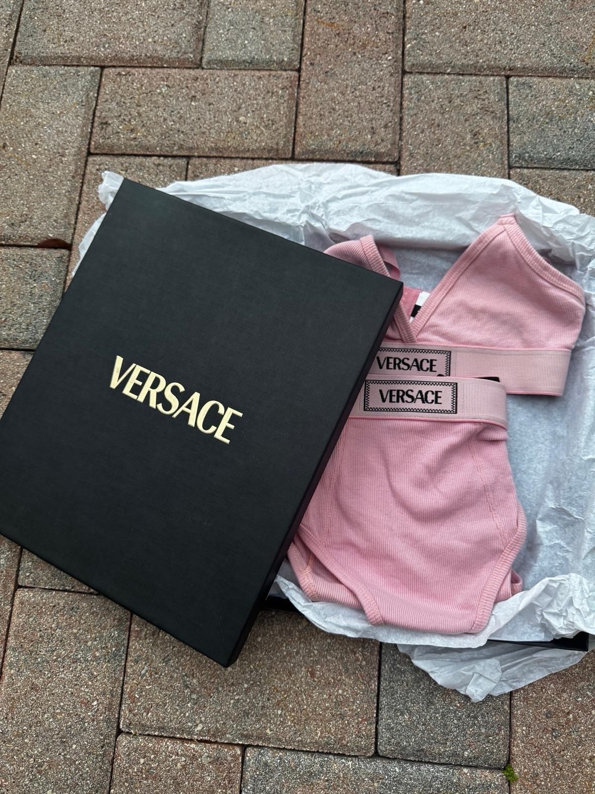 Vintage Versace Lingerie Set  / pink lingerie set - image 14