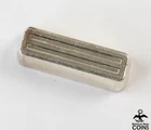 Midas Medals .999 Fine Silver 1oz Poured Striped Bar Miniature Ingot