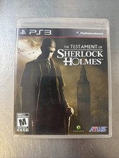 Testament of Sherlock Holmes (Sony PlayStation 3, 2012) Complete CIB w/ Manual