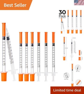 Individually Wrapped 1ml Syringes, 30 Pack - Precision & Convenience Combined
