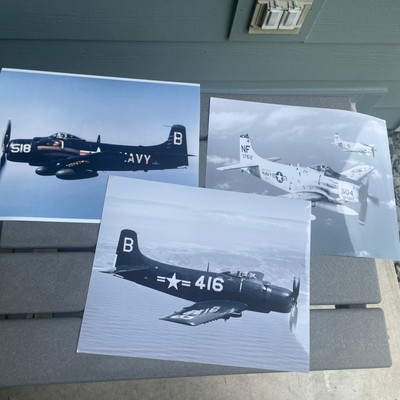 US Navy Douglas A1-01 & A1-03 Fighter Plane Pictures Photos 8 x 10  Copies