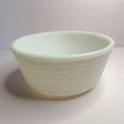 VTG GE General Electric 9" Ribbed White Milk Glass Mixing Bowl/Farmhouse