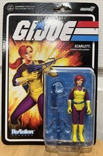 Super7 G.I. Joe ReAction Figures Scarlett Action Figure w  Crossbow & Backpack