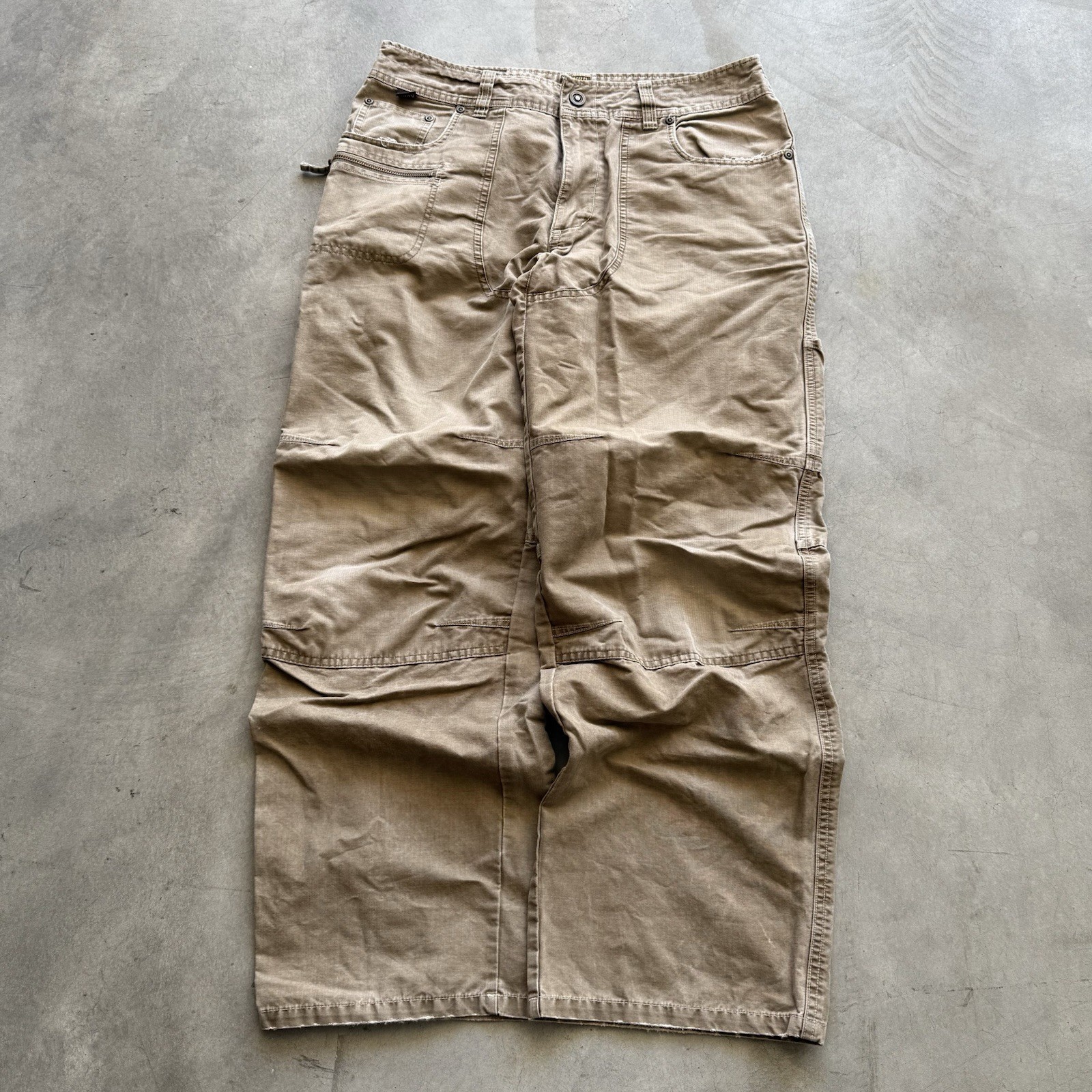 Kuhl Crag Vintage Patina Dye Mens 34x30 Khaki Hiking Chino Pants