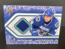 2009-10 Upper Deck ROOKIE Used Materials Michael Grabner #RMMG CANUCKS
