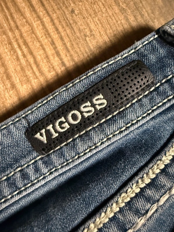 Vigoss Dallas low rise boot cut embroidered & embellished flap pockets bootcut image 9