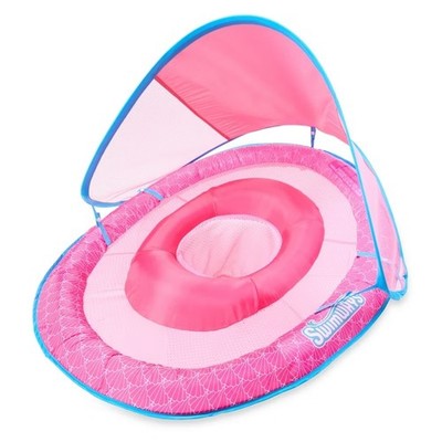 Sun Canopy Spring Float with Hyper-Flate Valve: Baby Pool Lounger