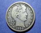 1900 Barber Quarter  VG+