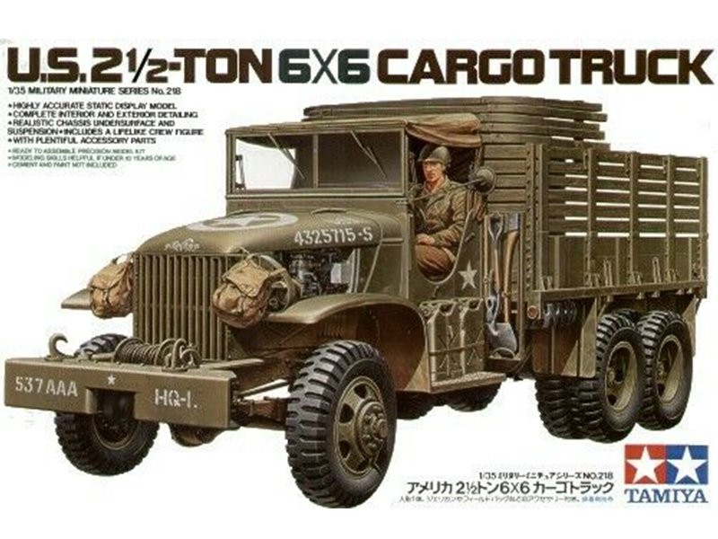 Maquette Camion Militaire Tamiya 35218 US 2 1/2ton 6X6 Miniature 1/35