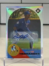 Cristian Hernandez AUTO 2022 Bowman Chrome Ascensions Cubs Marlins /100