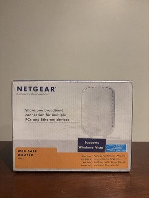 Netgear RP614 v4 4-Port Safe Gateway Cable/DSL Web PC Router w/ 10/100Mbps ~NEW