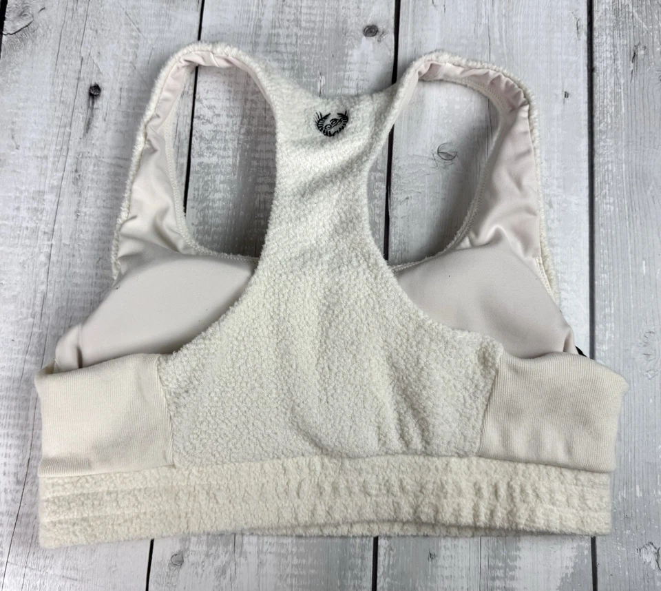 Sujetador polar ROSA Victoria Secret L espalda deportiva elástico rayas laterales acolchado 0210 Foto 3 de 4