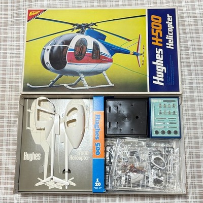 Nichimo Hughes H500 Helicopter 1/20 Model Kit Kawasaki Motorized In stock