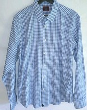 Untuckit Mens XL Slim Fit Wrinkle Free Long Sleeve Button Front Shirt Checked