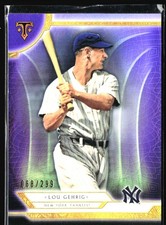 2018 Topps Triple Threads Amethyst Lou Gehrig 068/299 New York Yankees #76