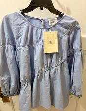 Sabo Skirt Light Blue Shirt XS New NWT