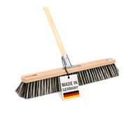StraßEnbesen 60Cm Breit Mit Stiel 140Cm Lang Harte Borsten Besen FüR Draussen