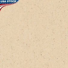 Natural Cotton Canvas Fabric 10oz Duck Cloth Upholstery Crafts Drop Cloths New