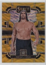 2024 Panini Select WWE Concourse Gold Wave Prizm 9/10 The Great Khali #51 19fe