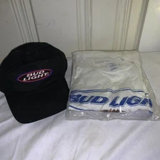 Bud Light Lot Shirt XL X-Large And Snap Back Hat Brand New Promo Tshirt