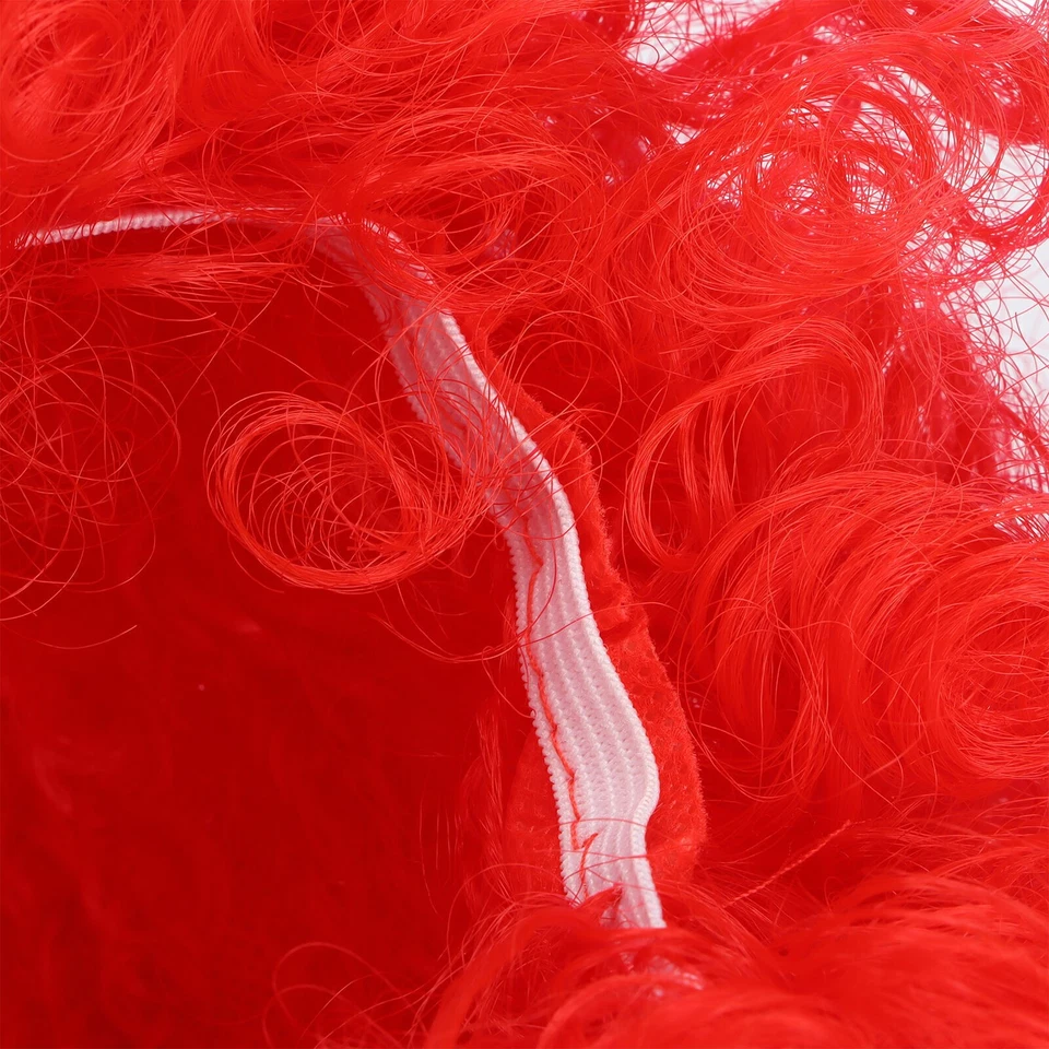 Peruca de festa colorida inovadora adulta Halloween chapeleiro interessante para trupe de circo - Imagem 3 de 4