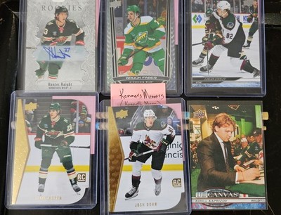 Minnesota Wild NHL 6 Card Lot,  Full Description In The Description Section
