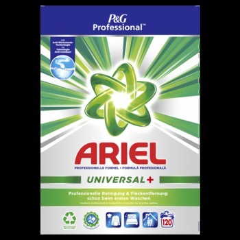 Ariel Profi-Waschpulver Universal+, 120 Wäschen, 7,2 kg