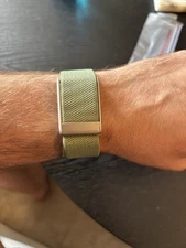 Whoop 5.0/MG Green Band With Silver Clasp/hook/link