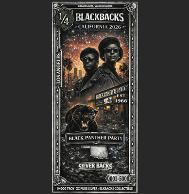 #ad 1 4 Silverback Note .999 PURE Silver 1 4000 Troy oz. BlackBack 2026 SHIPS 3 1 26 $29.90