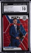 2019 PANINI MOSAIC RED WAVE #299 STEPHEN CURRY CGC 10 GEM MINT