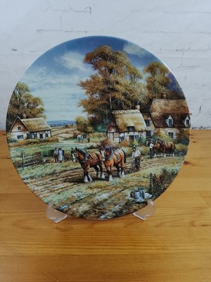 Wedgwood COUNTRY DAYS ''Herbstpflug'' Sammlerteller - Limited Edition