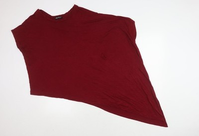 Select Damen rot asymmetrisch Tunika Top Größe 16