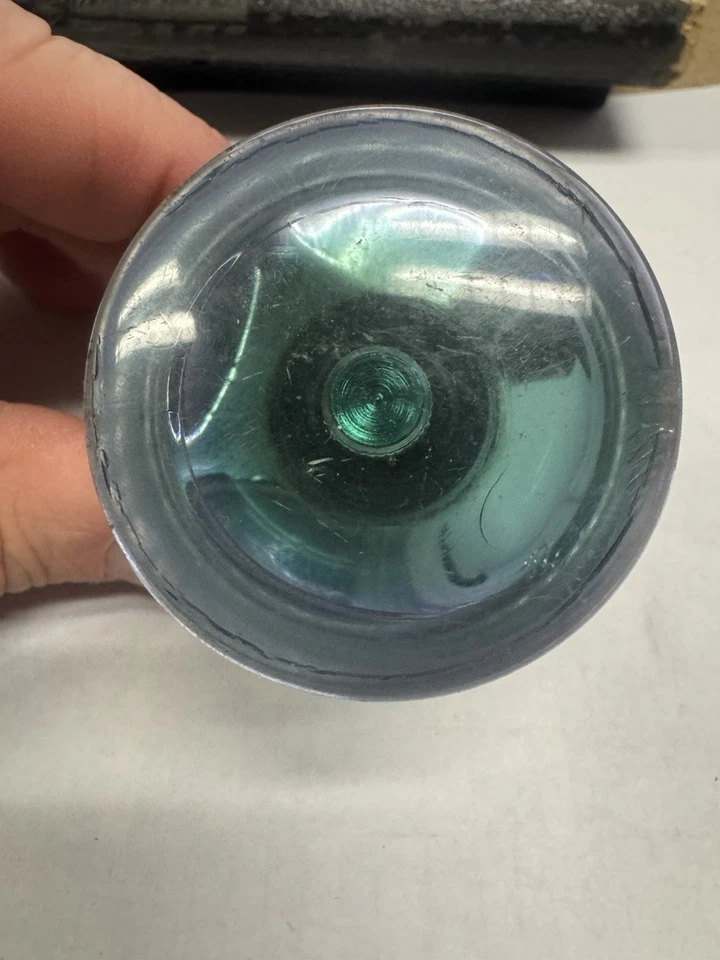 VTG Hollywood Suicide Knob Steering Wheel Spinner Chrome LIGHT BLUE w/ OE Mounts - Image 2 of 4