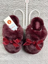 Cat Jack Girls Size Small 13/1 Red Scuff Slide Slippers