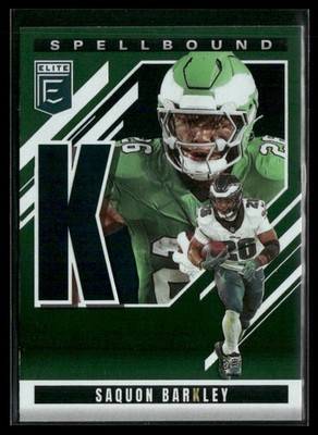2025 Donruss Elite #4 Saquon Barkley Spellbound Green