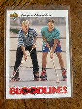 1991-92 Upper Deck Hockey #647 Bloodlines Valery & Pavel Bure