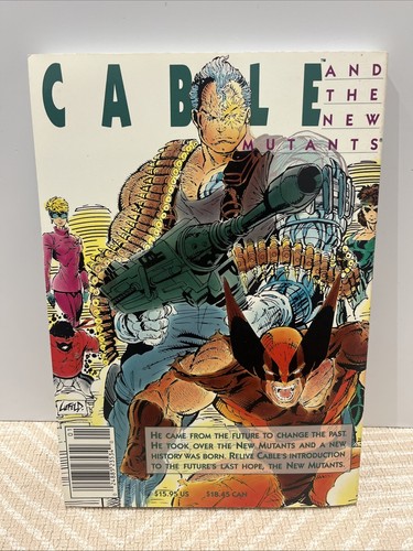 Cable and the New Mutants TPB - Blue Foil Cover 1992 - 1st Printing - High Grade - Picture 2 of 6