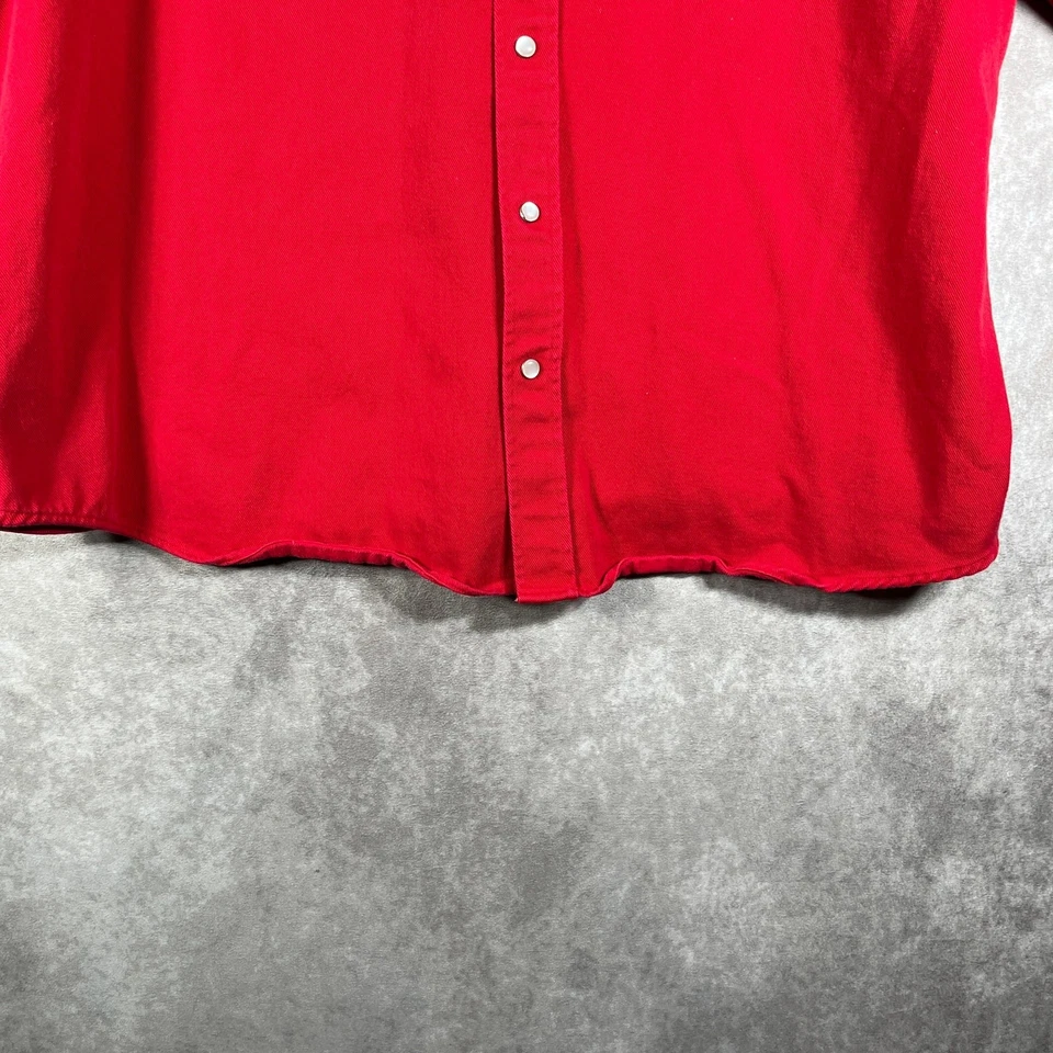 Camisa vaquera vintage Marlboro Classics Western para hombre 2XL roja perla a presión vaquera Foto 3 de 4