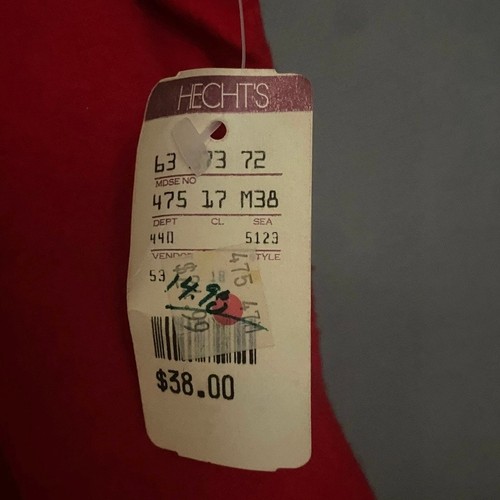 NWT Vintage Lanz of Salzbury Nightgown Women’s S Red/White Heart Buttons USA - Picture 4 of 7