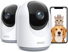 GNCC Pet Camera, 1080P Indoor Camera for Pet/Baby/Security, 2-Way Audio