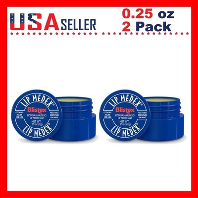 Blistex Medex Lip Balm Jar x [2 Pack] x [0.25 oz] Rich Thick Lip Moisturizer