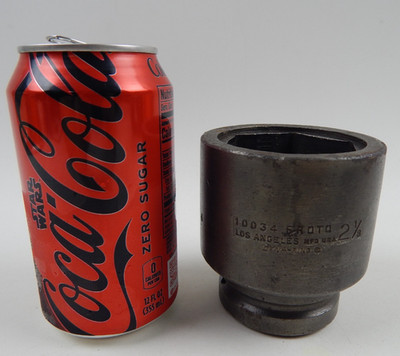Proto Professional 1'' Drive Impact Socket 6 Point OEM 2-1/8'' 10034 DYNA-RING
